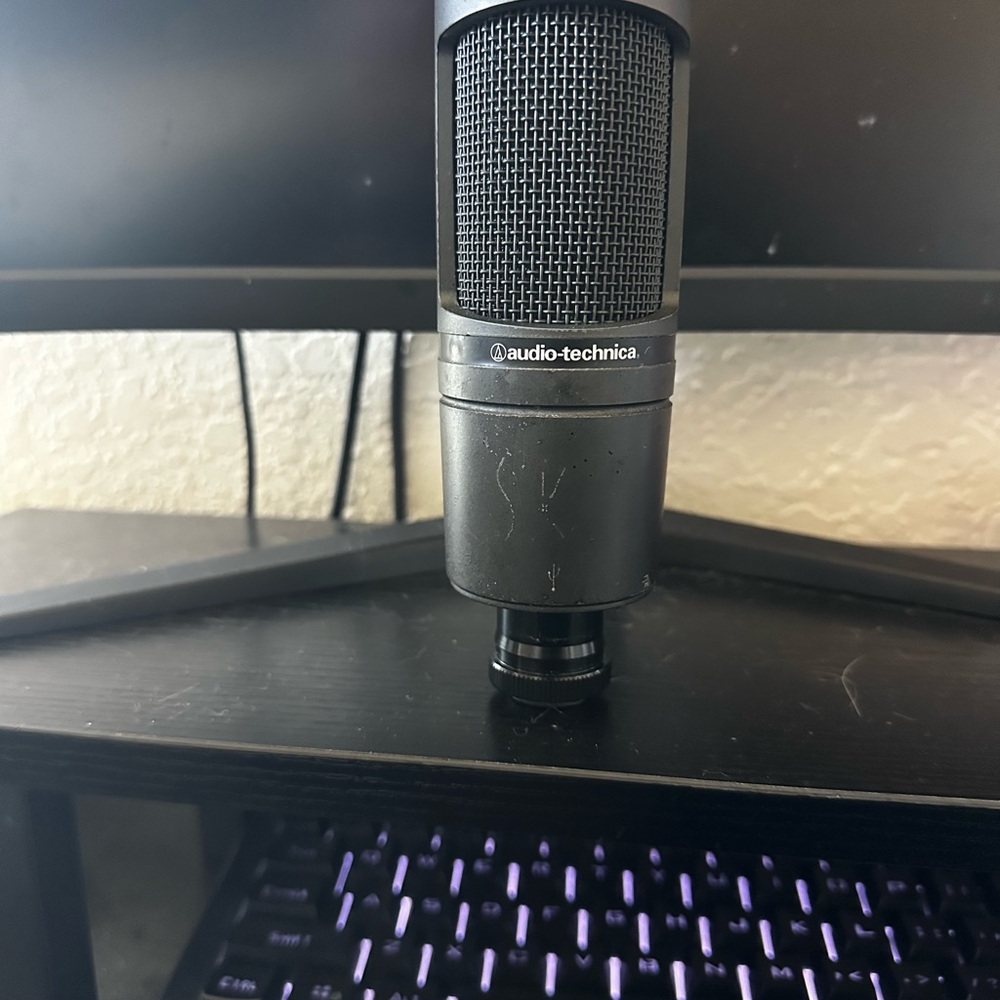 Audio Technica Black AT2020 USB Microphone for Studio Recording